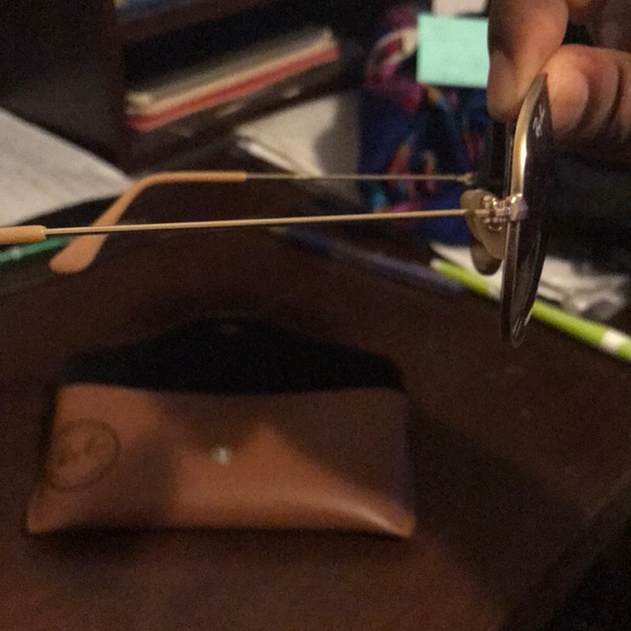 Ray Ban Gold wired sunglasses. - Picture 3 of 5